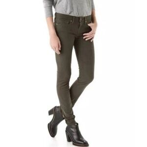 Vince Olive Green 5 Pocket Skinny Pants Stretch Ankle Minimalist Classic Sz 27